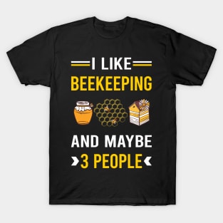 3 People Beekeeping Beekeeper Apiculture T-Shirt